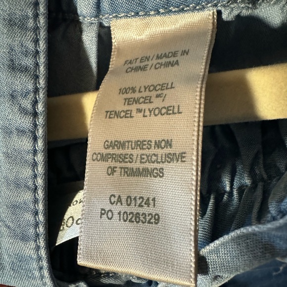 Simons Contemporaine brand elastic waistband lyocell denim skirt with belt - Picture 5 of 5